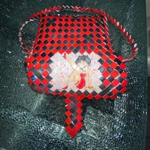Betty Boop purse made of foil rappers.